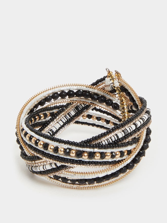 Styli Styli Beaded Cuffed Bangles  - Image 4