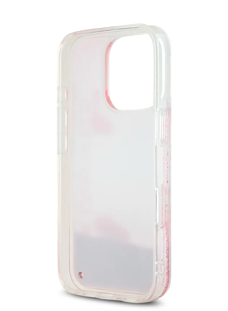 Karl Lagerfeld iPhone 16 Pro Max Case Liquid Glitter Gradient Hard Cover / Drop protection/ Slim Profile/ Easy Snap-On / Comfortable Grip- Pink