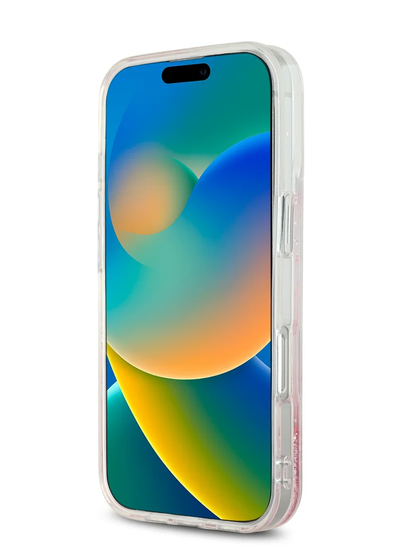 Karl Lagerfeld iPhone 16 Pro Max Case Liquid Glitter Gradient Hard Cover / Drop protection/ Slim Profile/ Easy Snap-On / Comfortable Grip- Pink