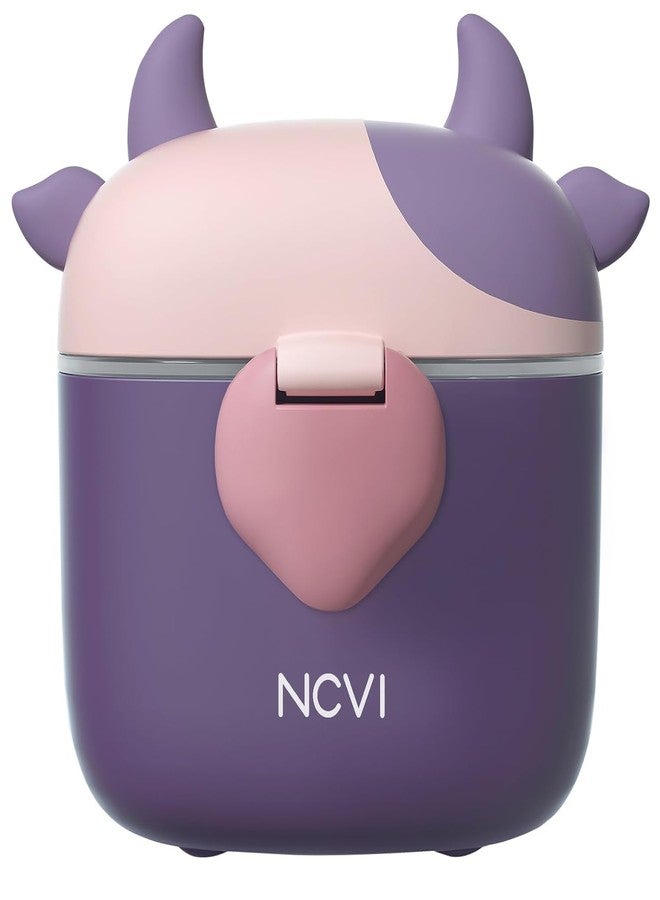 Bebamour Baby Formula Dispenser On The Go, Formula Container to Go, Formula Holder for Travel, Candy Fruit Snack Storage Container with Scoop and Leveller (Dark Purple) - Image 1