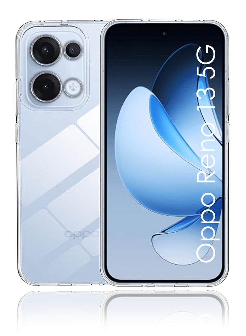 For Oppo Reno 13 5G Shock Proof Case Cover - Ultra Clear, Durable  Accurate Cut-outs - Scratch, Dust  Smudge Protection - Clear Silicon Back Cover for Oppo Reno 13 5G - Image 1