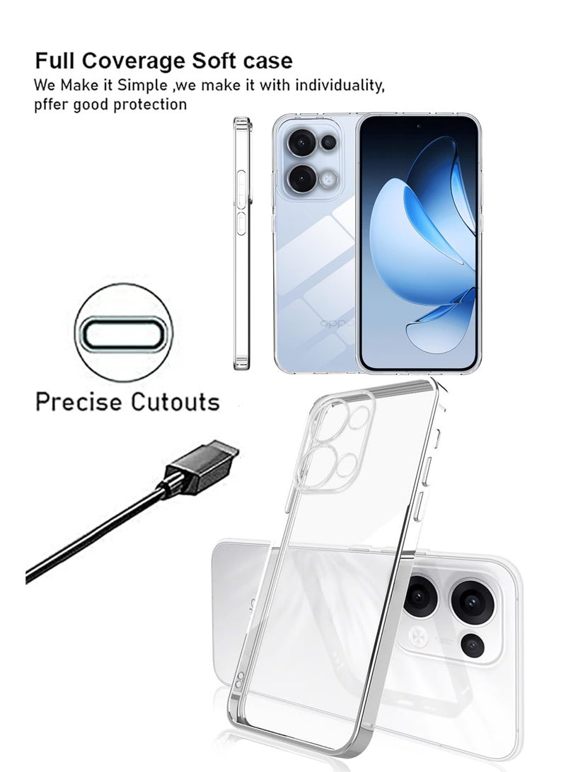 For Oppo Reno 13 5G Shock Proof Case Cover - Ultra Clear, Durable  Accurate Cut-outs - Scratch, Dust  Smudge Protection - Clear Silicon Back Cover for Oppo Reno 13 5G - Image 2