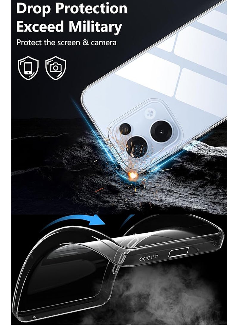 For Oppo Reno 13 5G Shock Proof Case Cover - Ultra Clear, Durable  Accurate Cut-outs - Scratch, Dust  Smudge Protection - Clear Silicon Back Cover for Oppo Reno 13 5G - Image 4