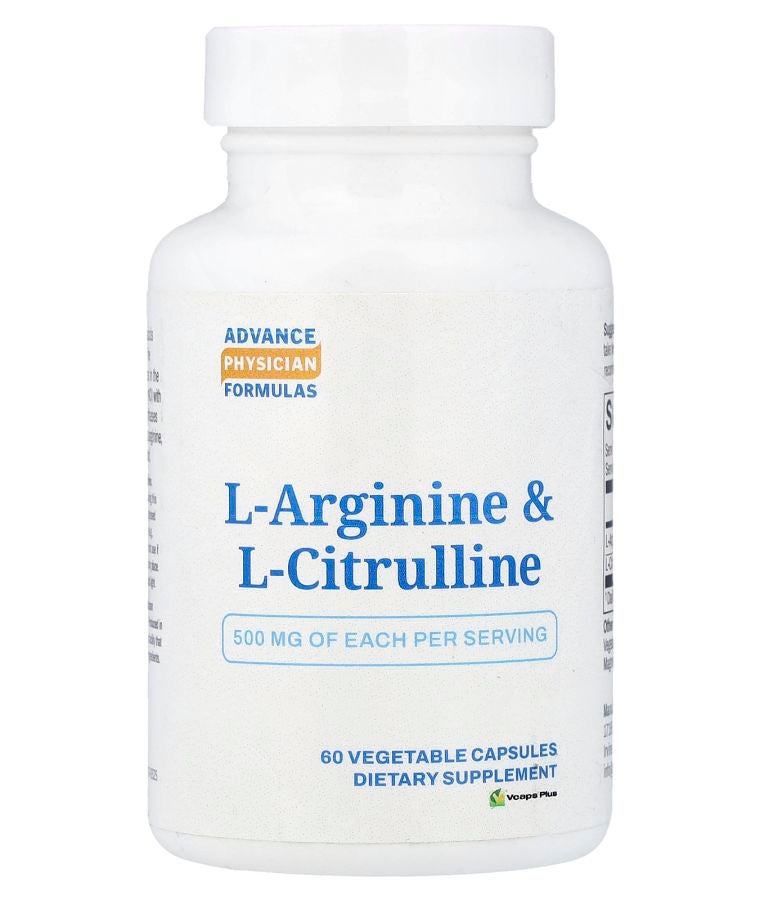 Advance Physician Formulas L-Arginine & L-Citrulline 60 Vegetable Capsules