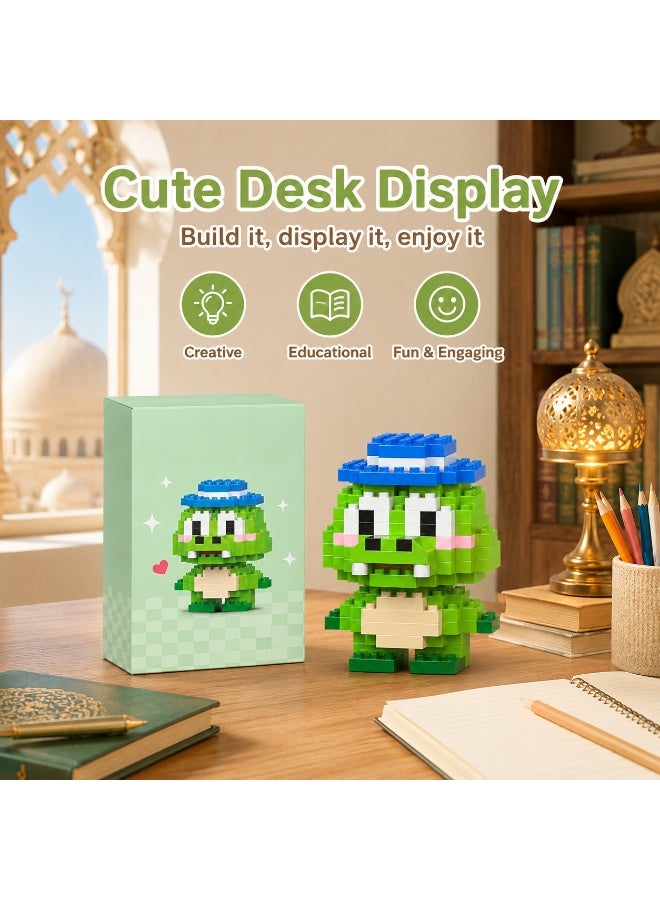 1 Set 141 Pcs Crocodile Shaped Micro Building Blocks, DIY Educational Assembly Toy With Fixed Dimensions, For Hands-on Ability Training Of Children Aged 6 And Above - Image 5