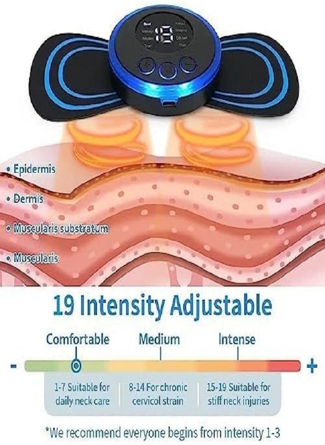 Wireless Portable Neck Massager 8 Modes