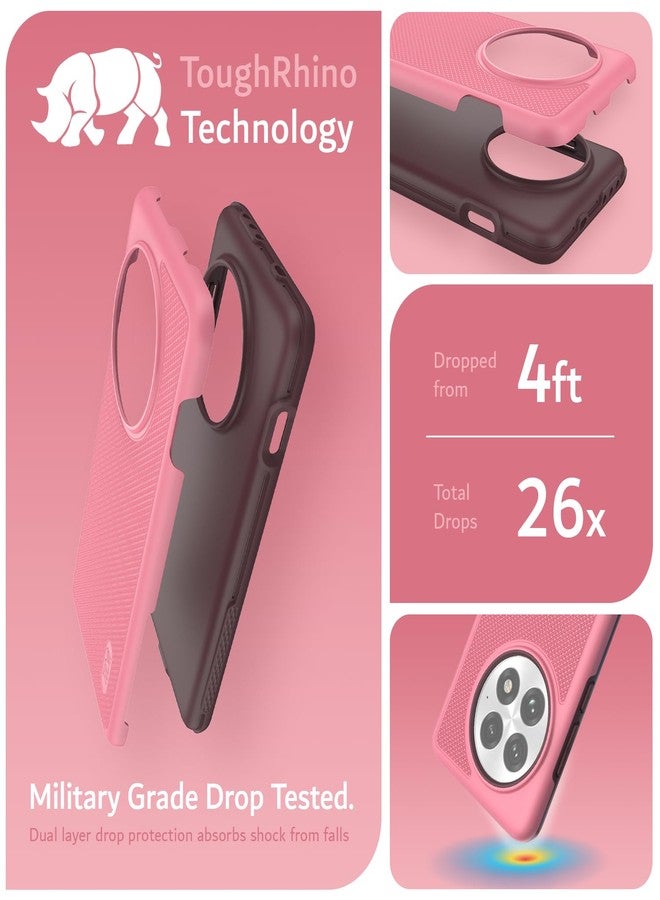TUDIA MergeGrip for OnePlus 13 Case 5G (2025) - [Military Grade Drop Tested] Dual Layer Shockproof Slim Heavy Duty Tough Cover Phone Cases - Smokey Pink - Image 2