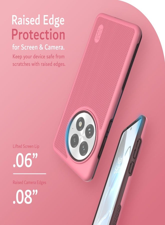 TUDIA MergeGrip for OnePlus 13 Case 5G (2025) - [Military Grade Drop Tested] Dual Layer Shockproof Slim Heavy Duty Tough Cover Phone Cases - Smokey Pink - Image 4
