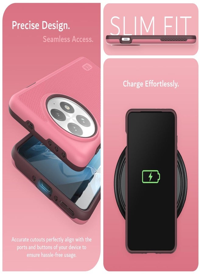 TUDIA MergeGrip for OnePlus 13 Case 5G (2025) - [Military Grade Drop Tested] Dual Layer Shockproof Slim Heavy Duty Tough Cover Phone Cases - Smokey Pink - Image 5