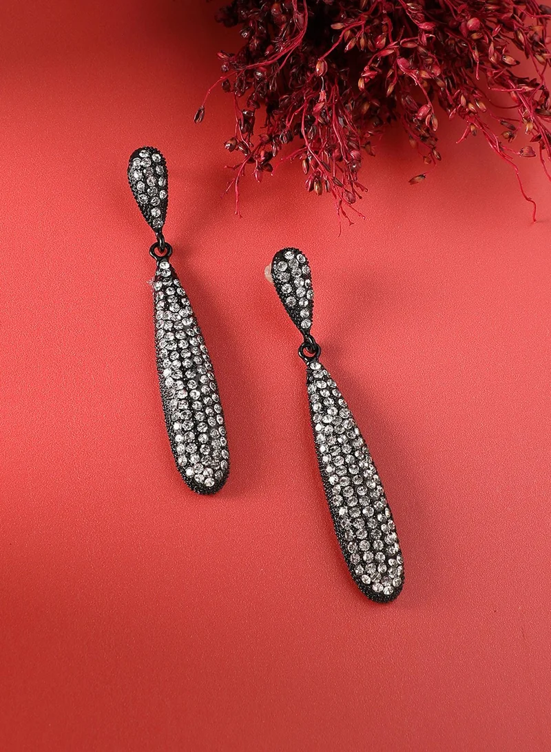 Sohi  Bling Almond Artificial Drop Earring Jewellery for Women | Best Price UAE