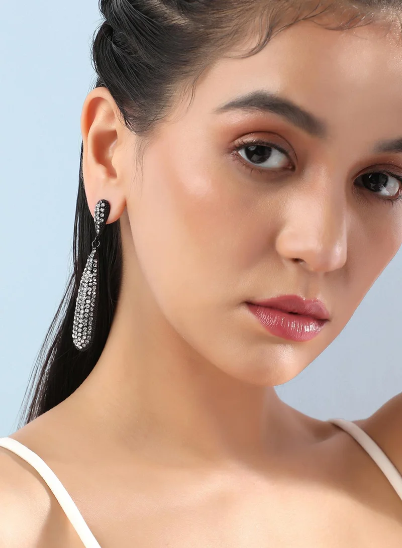 Sohi  Bling Almond Artificial Drop Earring Jewellery for Women | Best Price UAE