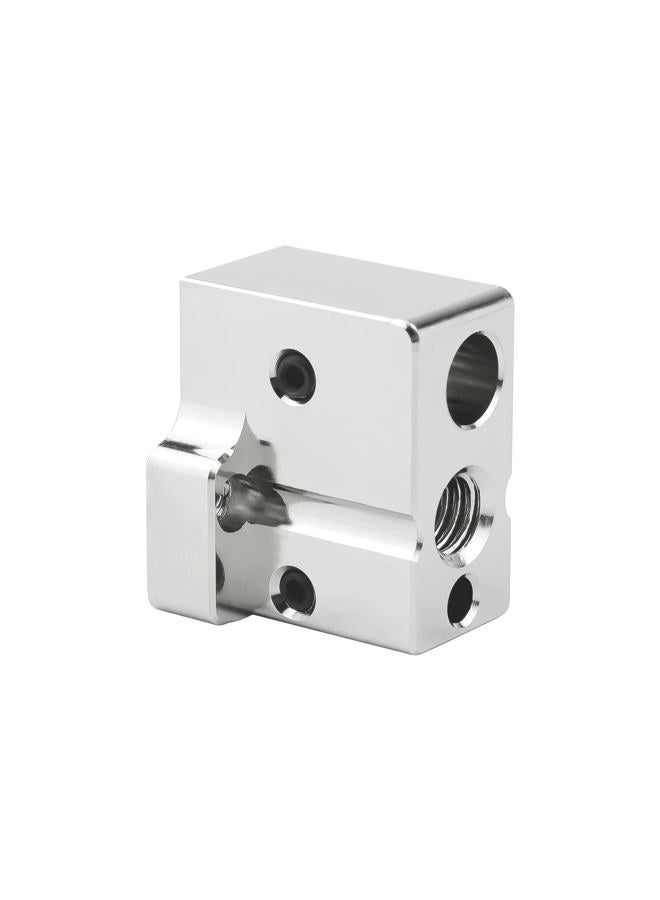 POLISI3D 3D Printer Aluminum Heater Block with Silicone Sock Replacement for High Flow Ender 3 Red Lizard k1 V5 Volcano Hotend (Heat Block) - Image 2