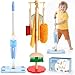 Dreamon Wooden Toddler Cleaning Set 10Pcs Kids Cleaning Toy Set with Real Working Kids Spray Mop Montessori Cleaning Toys with Broom and Mop Set for Toddlers Girls Boys Age 36 - Image 2