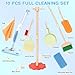 Dreamon Wooden Toddler Cleaning Set 10Pcs Kids Cleaning Toy Set with Real Working Kids Spray Mop Montessori Cleaning Toys with Broom and Mop Set for Toddlers Girls Boys Age 36 - Image 4