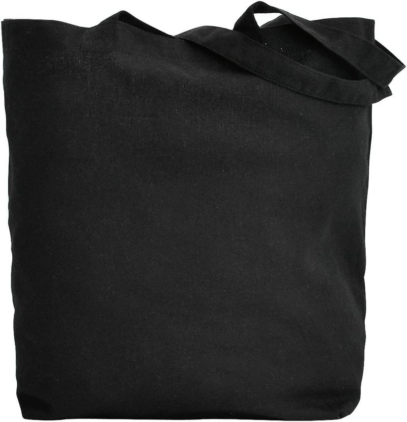 ELEGANTPARK Matron of Honor Tote Bag for Wedding Gifts Black 100 Cotton with Gold Script - Image 4