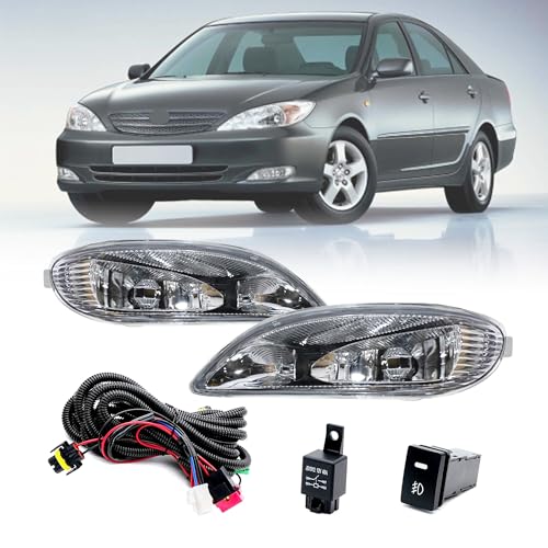 LEVANLIGHT Fog Lights Clear Lens Front Driving Lamps For Toyota Camry 2002-2004|Corolla 2005-2008|Solara 2002-2003 W/ 9006 12V 55W Halogen Bulb|Switch and Wiring Kit |81220-AA011,81210-AA0112 - Image 1