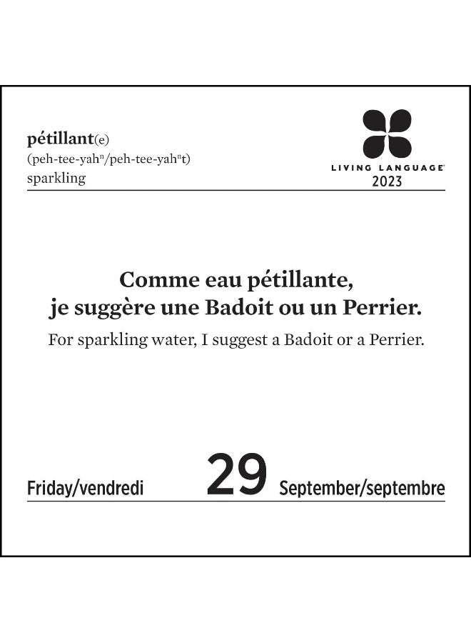 Living Language: French 2023 Day-to-Day Calendar: Daily Phrase & Culture - Image 5
