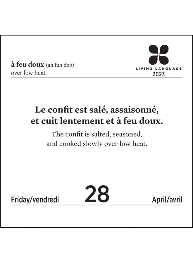 Living Language: French 2023 Day-to-Day Calendar: Daily Phrase & Culture - Image 3