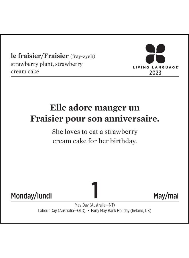 Living Language: French 2023 Day-to-Day Calendar: Daily Phrase & Culture - Image 4