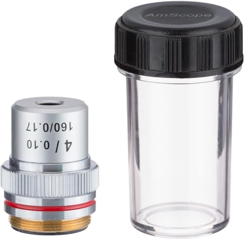 AmScope A4X 4X Achromatic Microscope Objective - Image 4