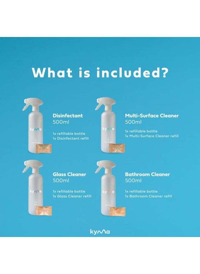 Kyma Fab Four 500ML of each Cleaning Product