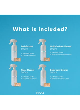 Kyma Fab Four 500ML of each Cleaning Product - pzsku/ZE37F4B432113F55B158DZ/45/_/1718702030/ccdcf10d-3046-405a-a9eb-ea25a2ff1cdb