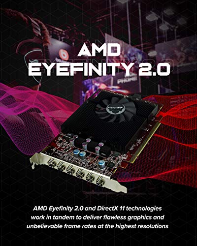 VisionTek Radeon HD 7750 2GB GDDR5 – 4K Resolution Support Graphics Card – Support up to 6 Monitors with Mini DisplayPort Outputs – AMD Eyefinity 2.0 – Suitable Graphics Card for Gaming PC - Image 4
