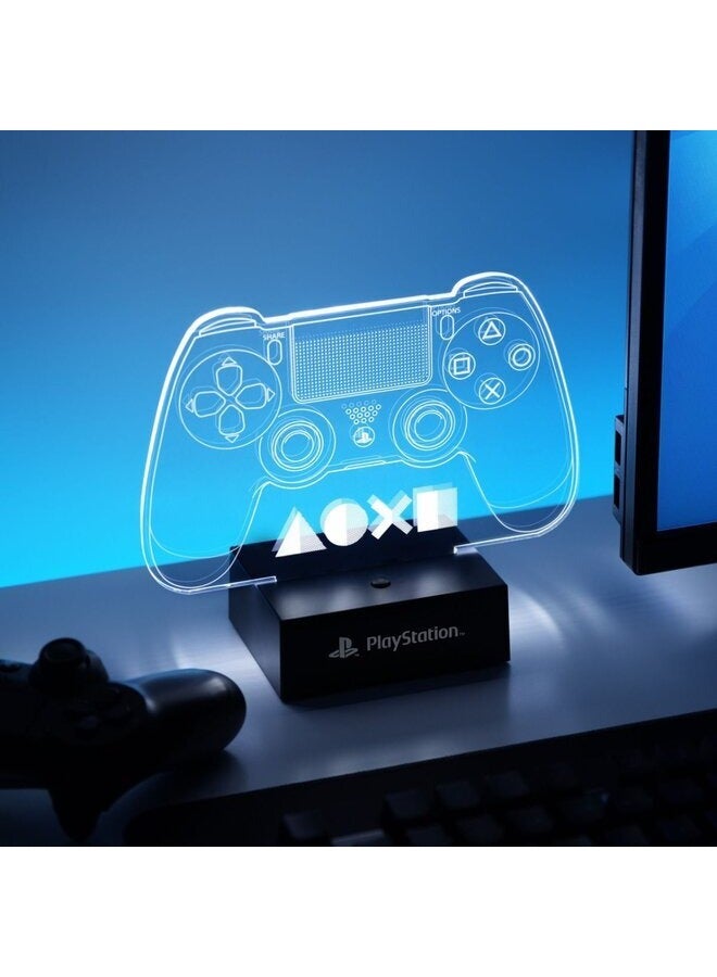 بالادون ضوء أكريليك للبلاي ستيشن، تصميم وحدة تحكم Dualshock 4، أكريليك شفاف، أزرار مميزة، قاعدة سوداء - Image 2