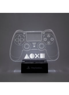 Paladone PlayStation Acrylic Light, Dualshock 4 Controller Design, Transparent Acrylic, Iconic Buttons, Black Base  - Image 3