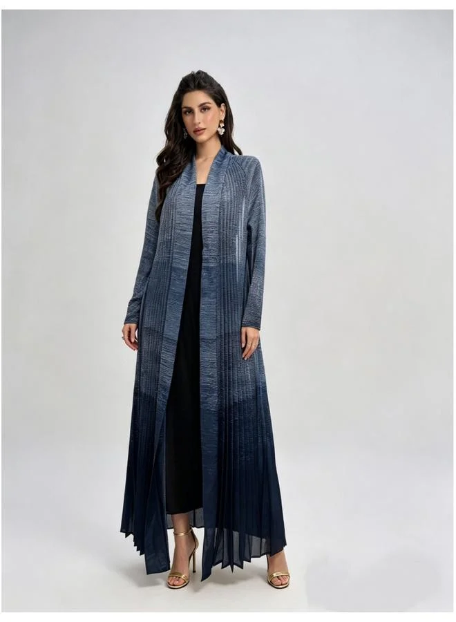 تايك تو Multi-Color Printed Ruffled Abaya
