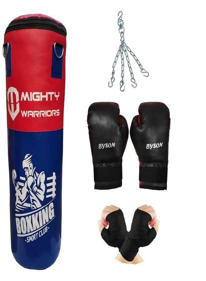 Byson Blue Strong Boxing Kit Set (36inch Punching Bag,Boxing Gloves 14oz, Hand Wrap, Skipping Rope) Heavy Bag - Image 2