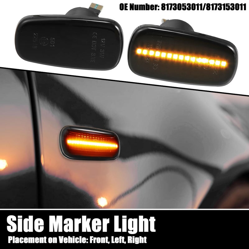 X AUTOHAUX X AUTOHAUX 1 Pair Side Marker Turn Signal Light NO.8173053011/8173153011 for Toyota Altezza XE10 1998-2005 for Toyota Corolla E120 2002-2004 - Image 2