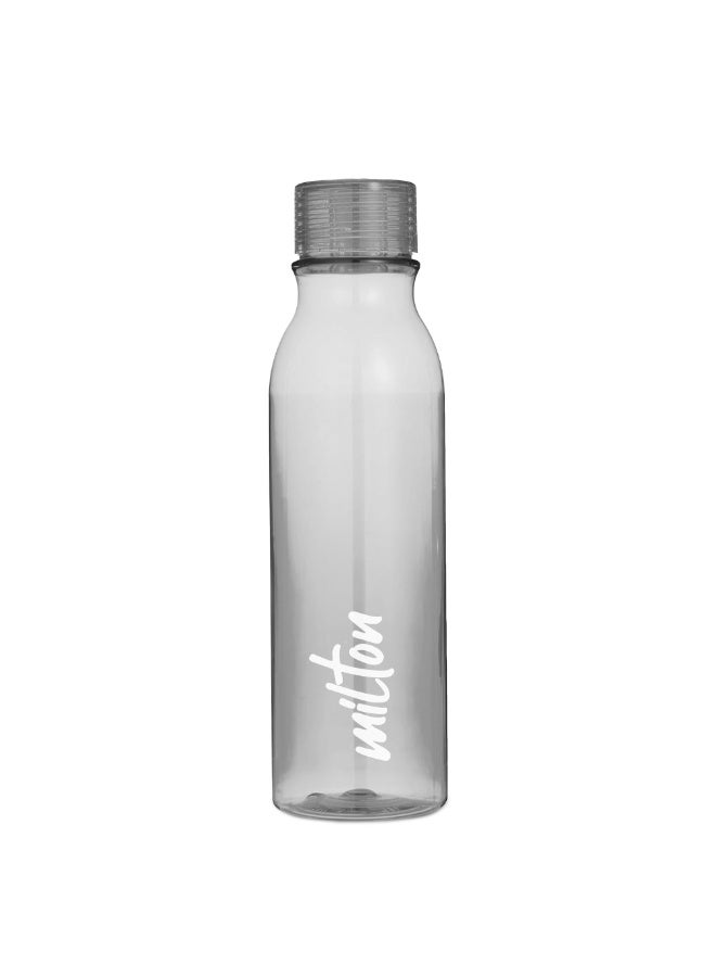 Milton Water Bottle 1 Litre – Reusable Plastic Fridge Bottle, BPA Free & Leak-Proof, Lightweight Travel & Office Bottle with Name Tag – Grey - Image 1