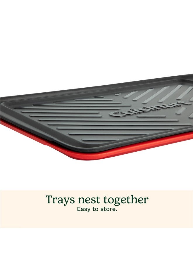Cuisinart CPK-200 Grilling Prep and Serve Trays, Black and Red Large 17 x 10. 5 - Image 3