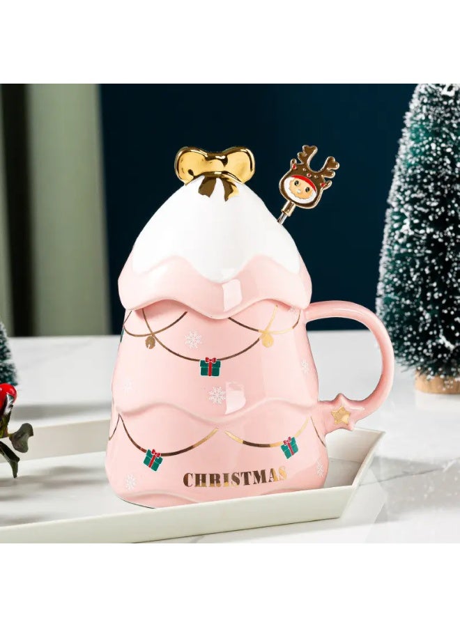 إيفا Christmas Ceramic Mug Set - Pink - Image 2