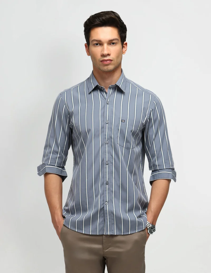 Arrow Slim Fit Vertical Stripes Shirt