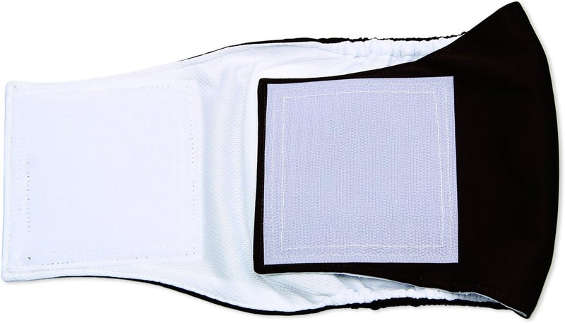 Teamoy 3 Pack Male Dog Diaper Wrap, Washable Puppy Belly Bands, Super-Absorbent and Comfortable(M,13''-16'' Waist,Black) - Image 3