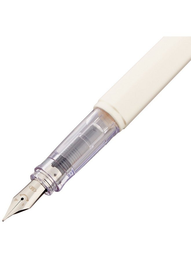 PILOT PILOT KAKUNO FOUNTAIN PEN WHITE BODY SOFT BLUE CAP  - Image 2