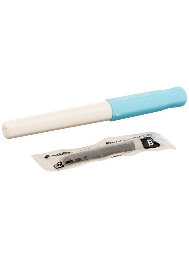 PILOT PILOT KAKUNO FOUNTAIN PEN WHITE BODY SOFT BLUE CAP  - Image 3