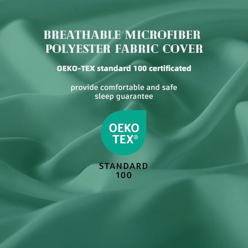 DOWNCOOL Comforters Oversize King Size,Sage Green Duvet Insert,Lightweight | Corner Tabs,All Season, Down Alternative Hotel Comforter, Oversize King 116x98 Inches - Image 2