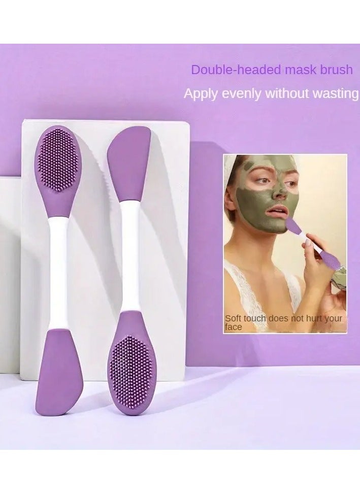 LANGMANNI Silicone Facial Brush with 2 Heads, Deep Cleansing and Acne Removal, Gentle and Hypoallergenic, No Electricity Required  - Image 1