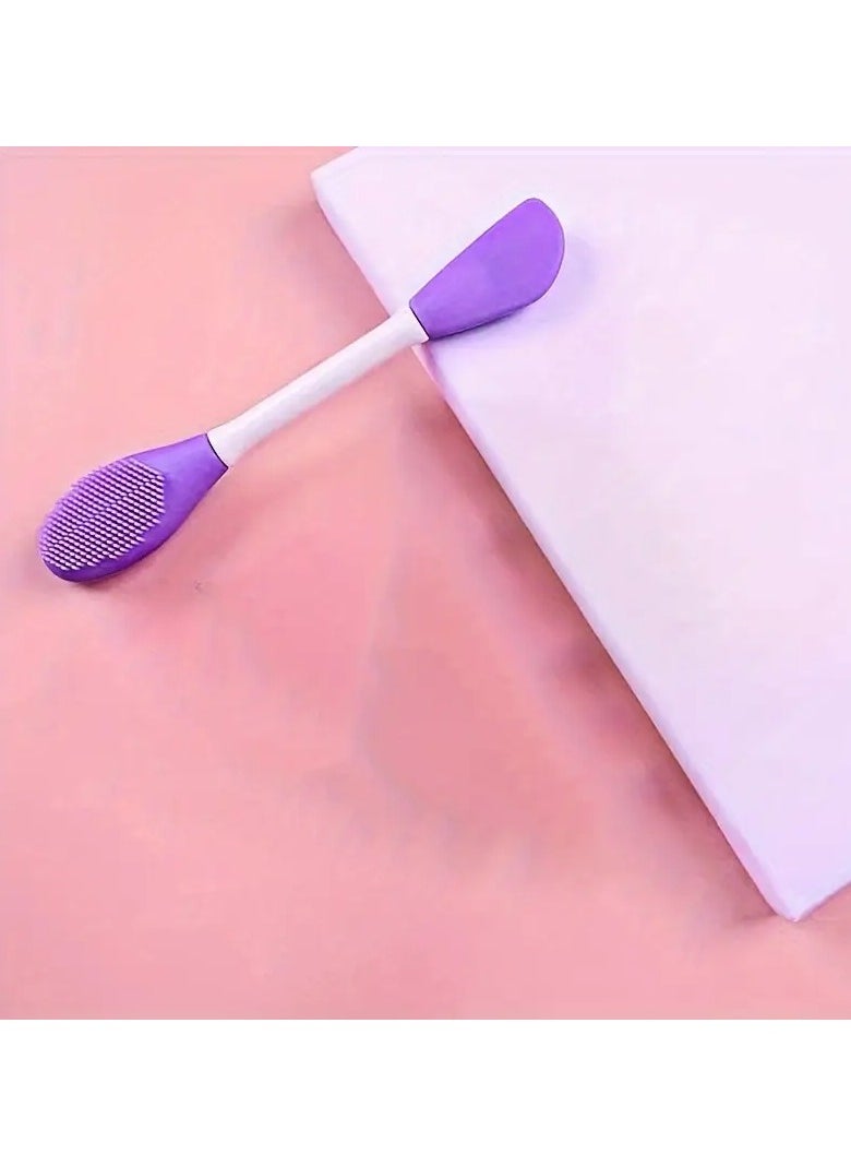 LANGMANNI Silicone Facial Brush with 2 Heads, Deep Cleansing and Acne Removal, Gentle and Hypoallergenic, No Electricity Required  - Image 2