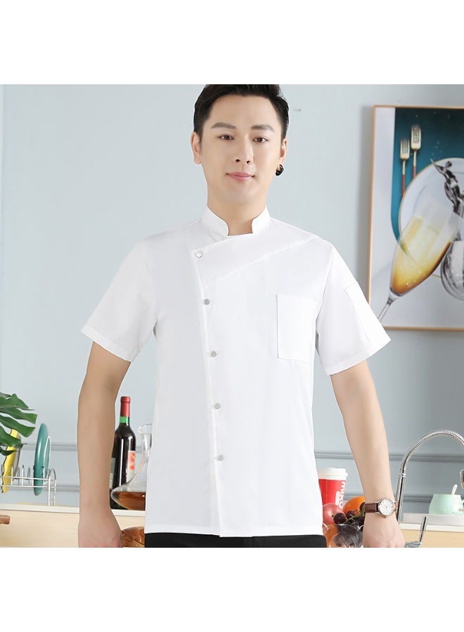 NIBEMINENT High-End Hotel Chef Overalls Autumn and Winter Restaurant Baking Chef Thickened Work Wear Men's  Anti-Static Kitchen - Image 1