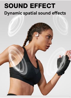 sanag Z7 Wireless Earbuds, Secure Fit And Ipx5 Waterproof Open Ear Headphones, Stylish And Durable Earphones With 60h Long Battery Life Compatible With Mobile Phone, Tablet, Laptop, ( Black Color)  - Image 2