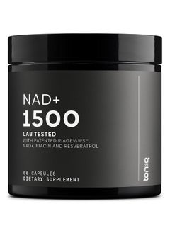 Toniiq Ultra High Strength 1500mg NAD+ Supplement - Clinically Proven Third-Party Tested Ingredients with Patented RiaGev-WS™, Resveratrol, and Niacin - 60 Capsules TQ  - Image 1