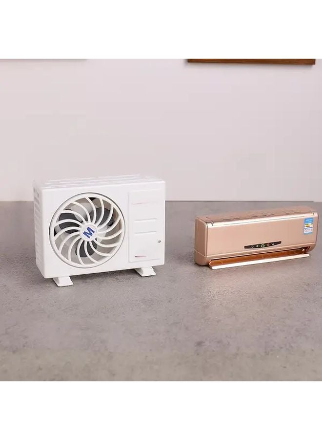 Golden Miniature Air Conditioner Model Dollhouse Decor Realistic Handcrafted Display - Image 1