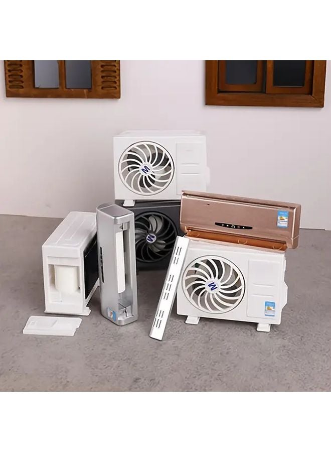 Golden Miniature Air Conditioner Model Dollhouse Decor Realistic Handcrafted Display - Image 4