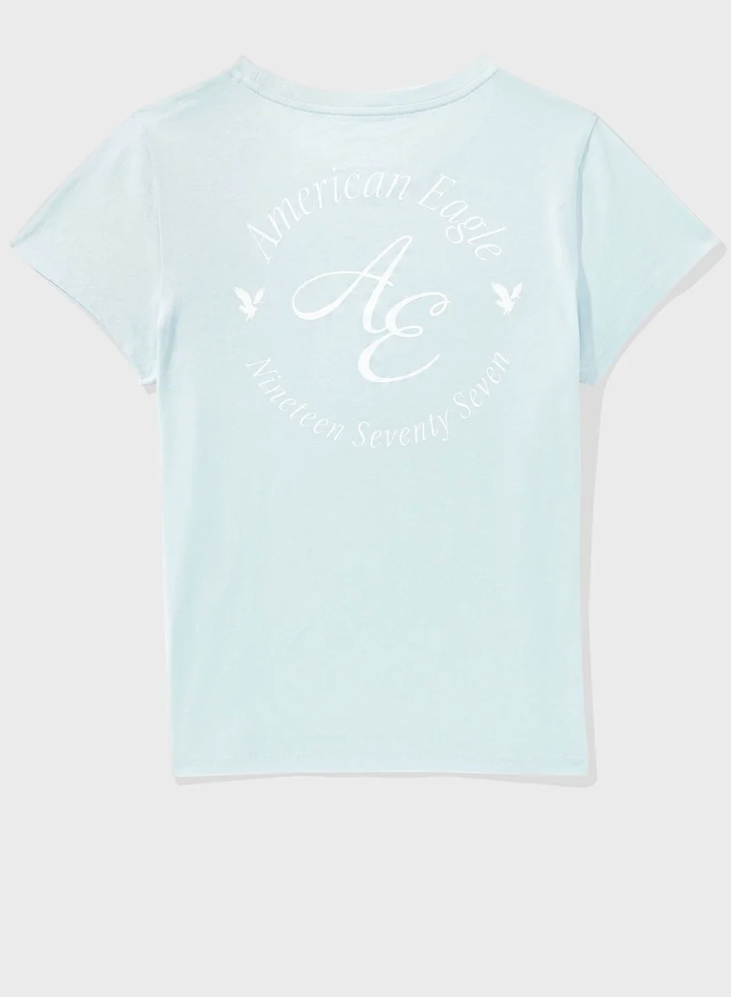 American Eagle Graphic Crew Neck T-Shirt