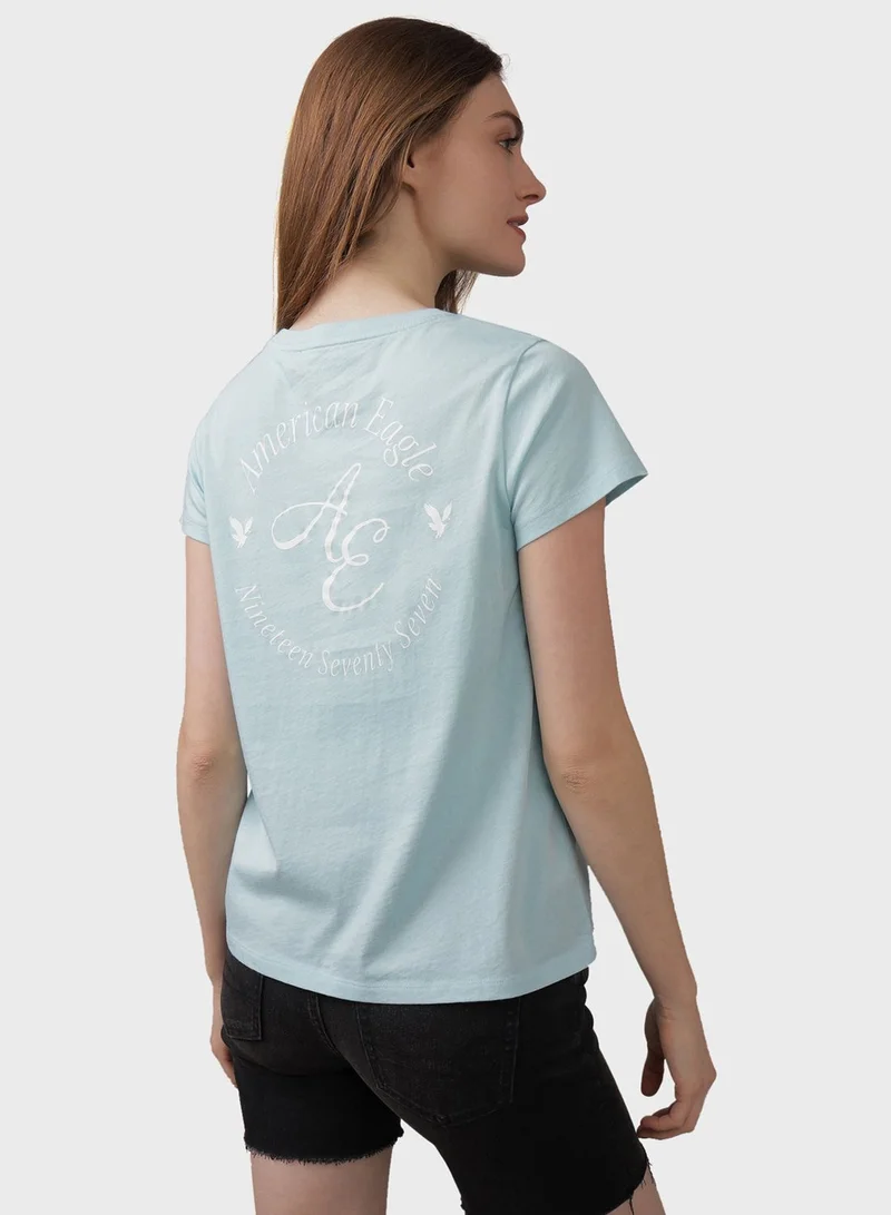 American Eagle Graphic Crew Neck T-Shirt