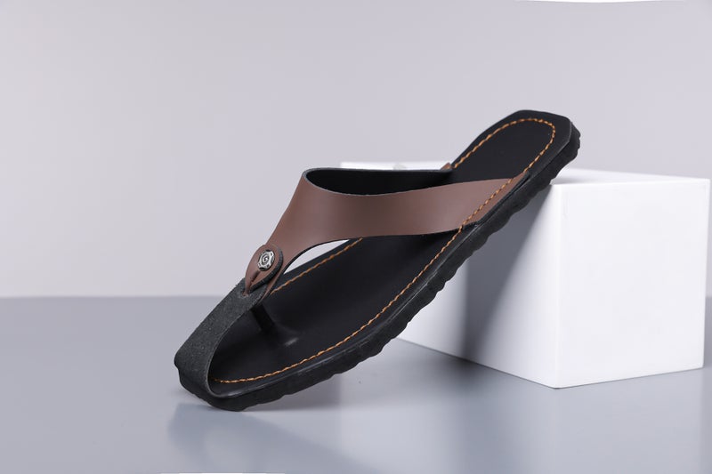 Summer Men'S Slippers, Personalized And Versatile, Black Korean Style Trendy Beach Roman Sandals, Men'S Manufacturer'S Flip-Flops - Image 1